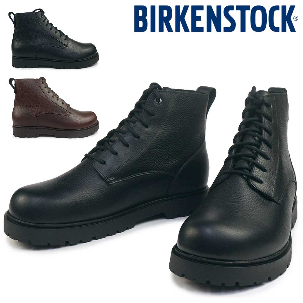 ビルケンシュトック メンズ ブーツ ハイウッド レース ミッド ウォータープルーフ 本革 防水 25秋冬新作 Birkenstock Highwood Lace Mid Waterproof