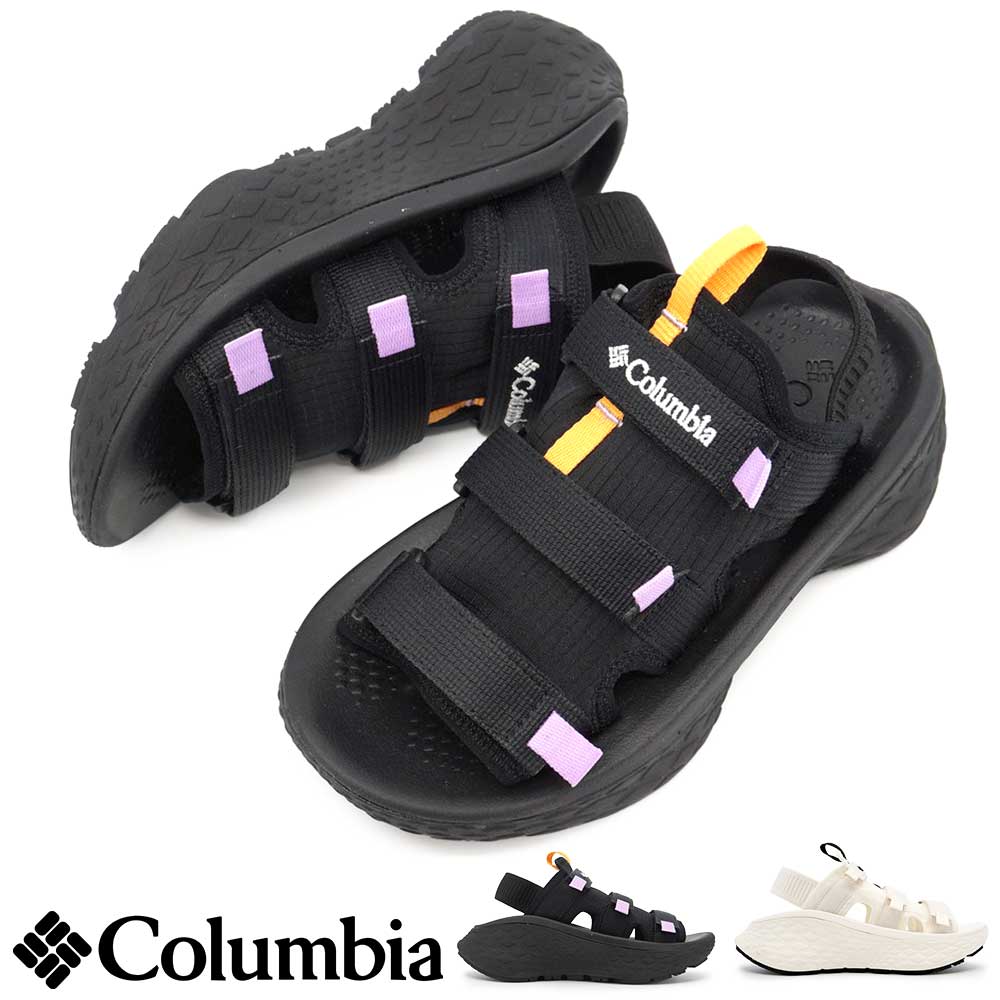 コロンビア レディース サンダル コノス エレベート サンダル BL8570 厚底 軽量 ベルクロ カジュアル ストラップサンダル 26春夏新作 Columbia KONOS ELEVATE SANDAL
