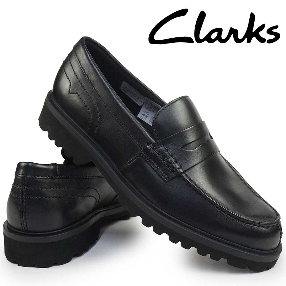 【ウィンターセール】クラークス ローファー メンズ 靴 バーウィック ロー 通勤 通学 ラグソール 軽量 ペニーローファー 25秋冬新作 Clarks Berwick Lo