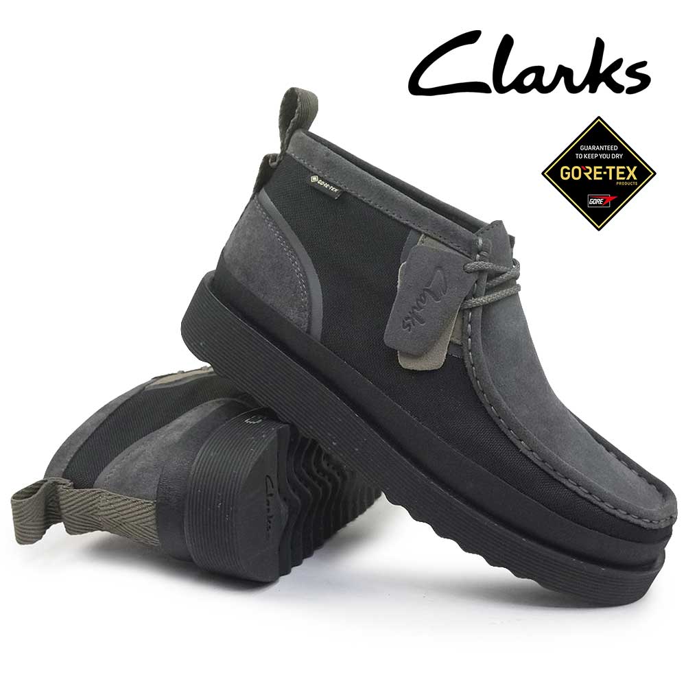 クラークス ワラビー ゴアテックス 防水 メンズ ブーツ ワラビーフューチャーゴアテックス 厚底 25秋冬新作 Clarks Wallabee FTR GTX