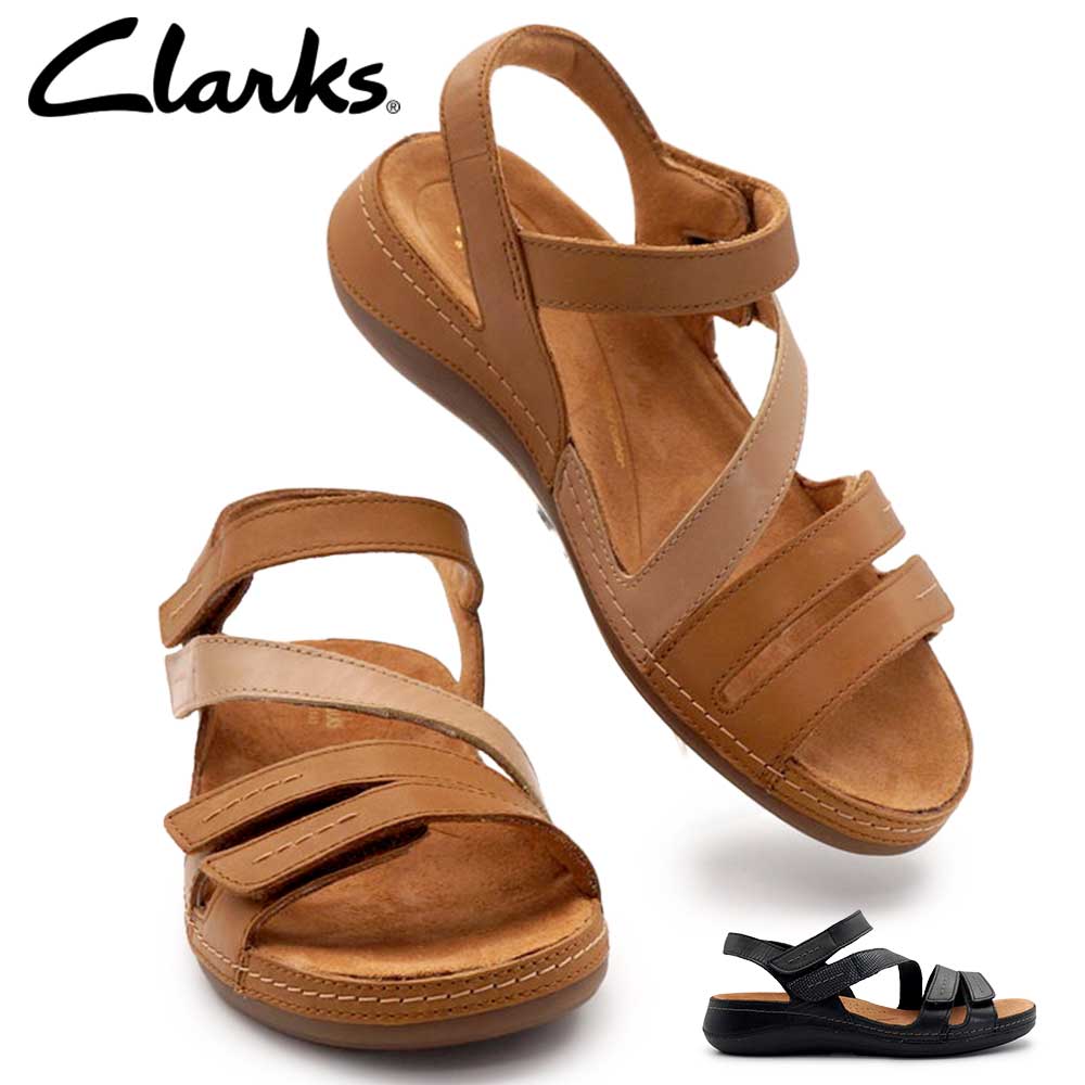 クラークス レディース サンダル レザー 本革 ローヒール セシリーミックス ストラップサンダル カジュアル きれいめ 26春夏新作 Clarks Cecily Mix