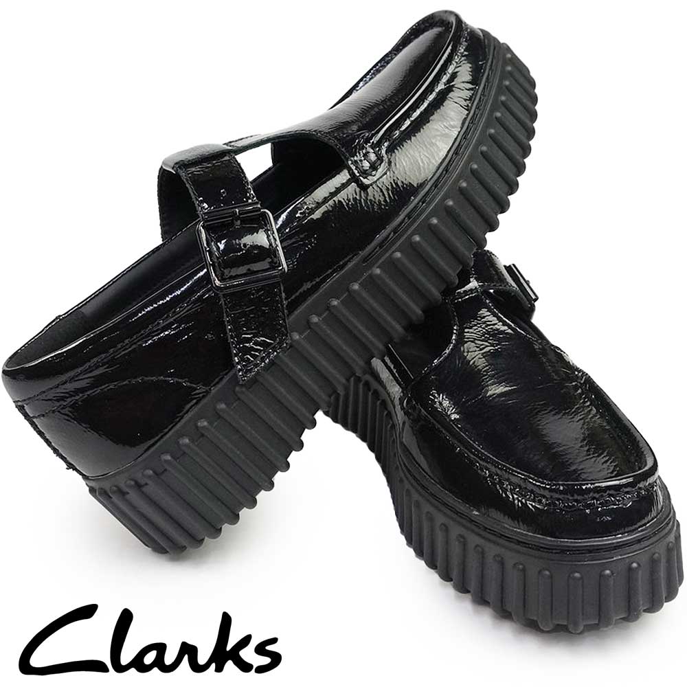 【ブラックフライデー】クラークス レディース 厚底 シューズ トーヒルバー チャンキーソール メリージェーン Clarks Torhill Bar