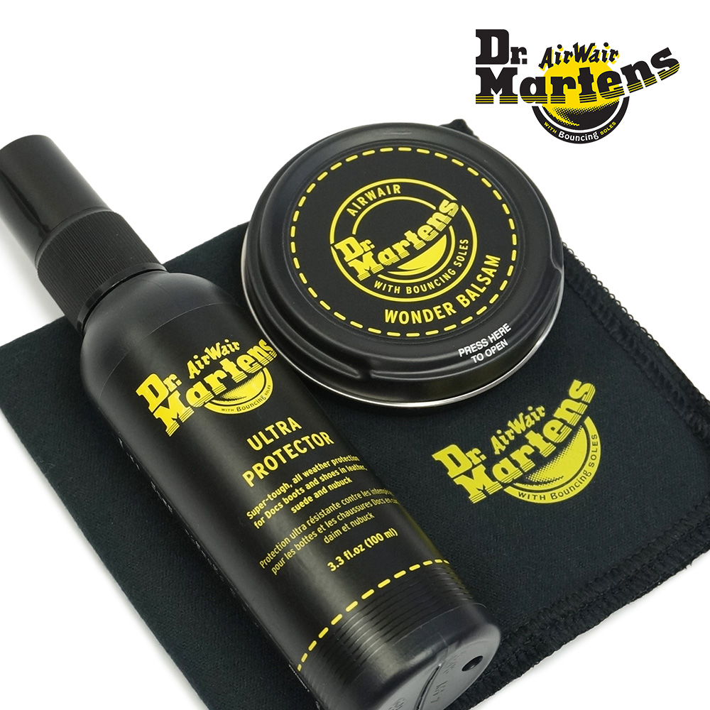 【決算セール】ドクターマーチン シューケアキット1 AC773000 保護スプレー ワックス クロス セット Dr.Martens SHOE CARE KIT 1 PROTECT