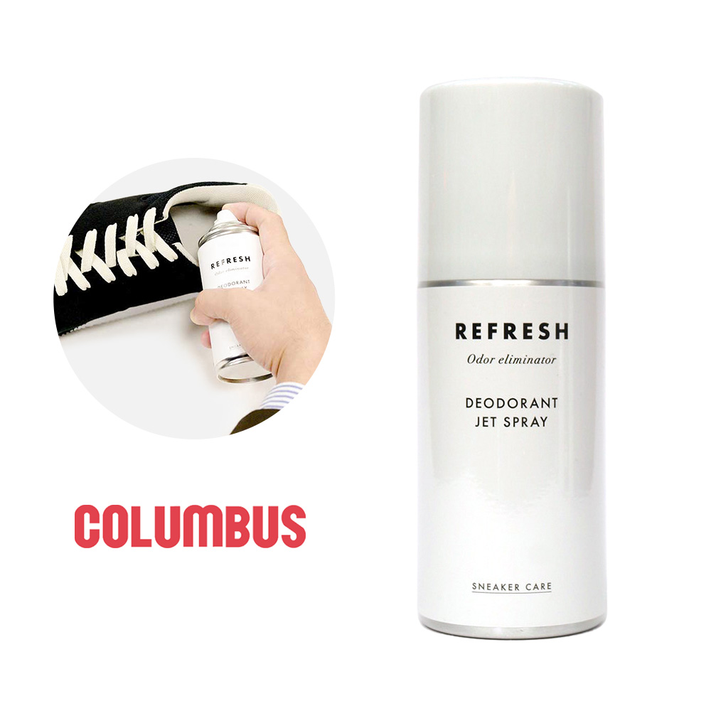 コロンブス スニーカーケア デオドラントジェットスプレー 180ml SC REFRESH 靴用 臭い消し 消臭 抗菌 芳香 COLUMBUS SNEAKER CARE DEODORANT JET SPRAY