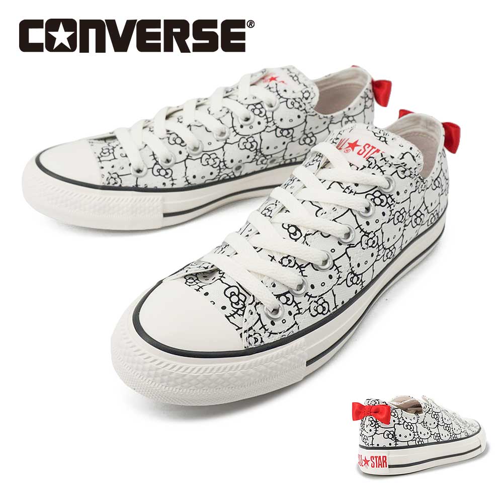 コンバース レディース オールスター OX ハローキティ スニーカー ローカット サンリオコラボ 26秋冬新作 CONVERSE ALL STAR OX / HELLO KITTY