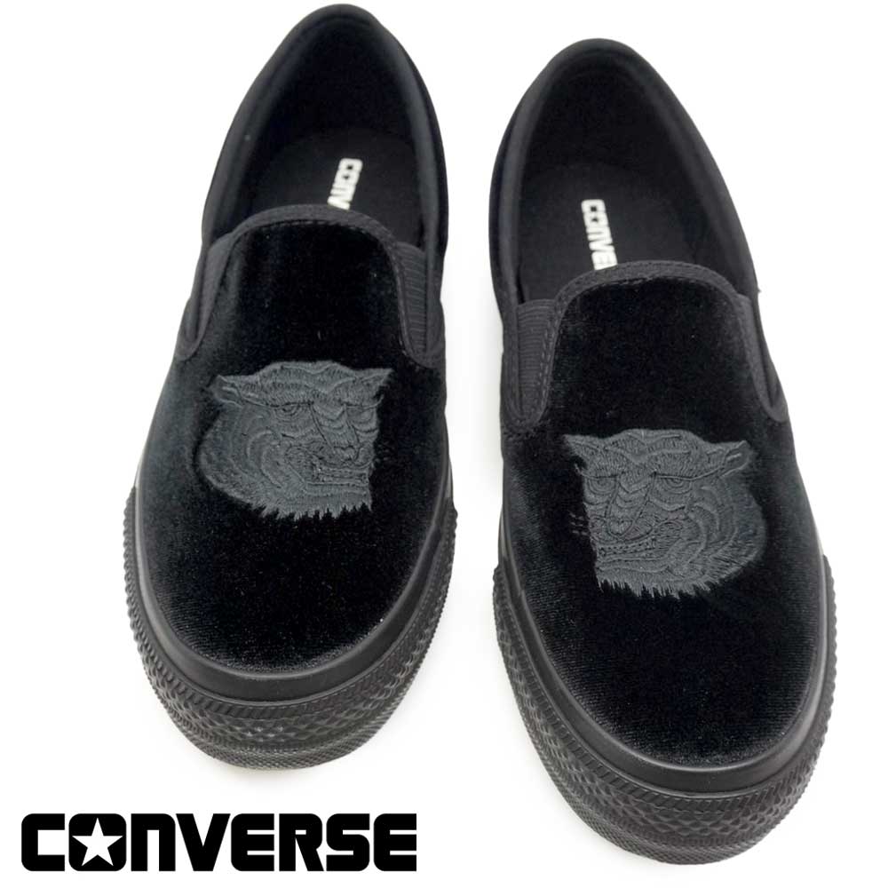コンバース オールスター カンフー スリップオン メンズ ローカットスニーカー 虎 刺繍 ベルベット 26春夏新作 CONVERSE ALL STAR KUNGFU SLIP-ON