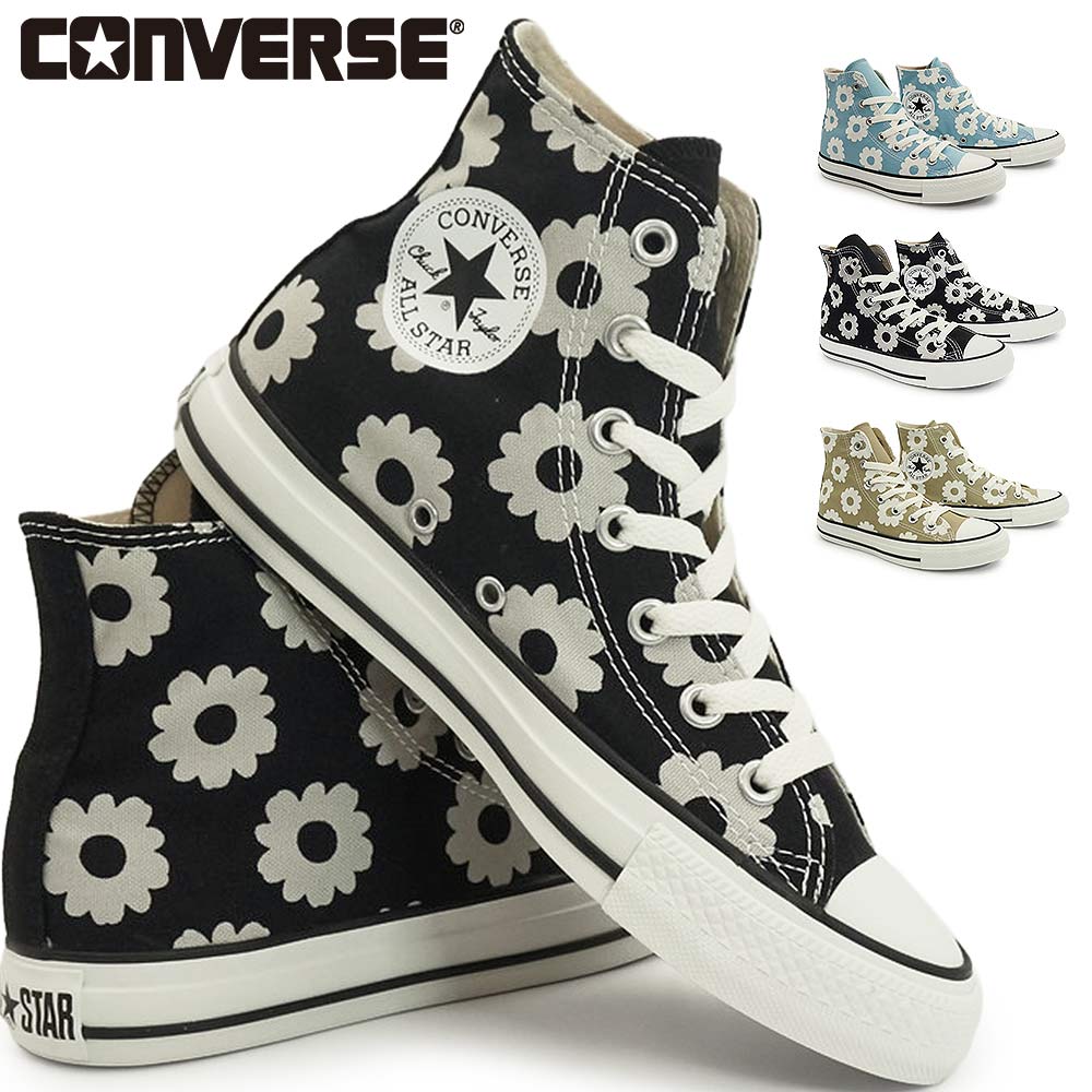 コンバース スニーカー オールスター フラワープリント HI レディース ハイカット 花柄 26春夏新作 CONVERSE ALL STAR FLOWERPRINT HI
