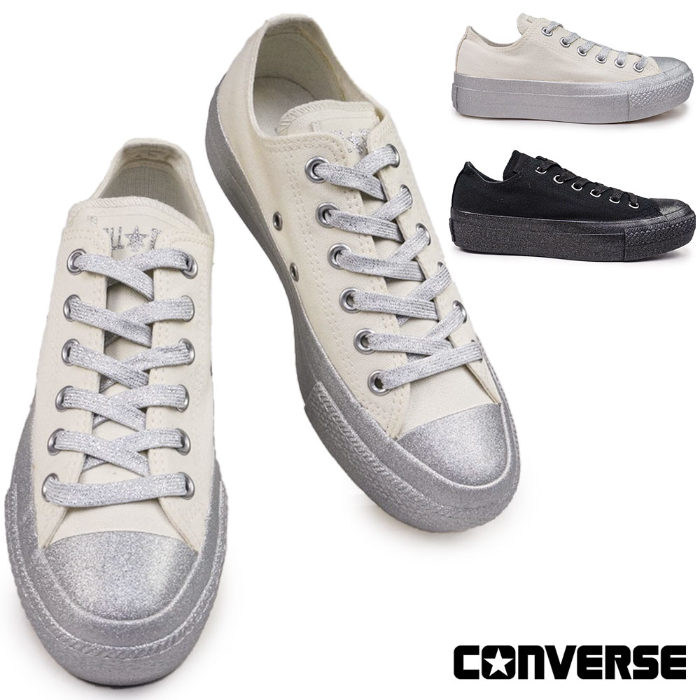 コンバース スニーカー レディース オールスター PLTS グリッターボトム OX ローカット 厚底 ラメ ALL STAR PLTS GLITTERBOTTOM OX