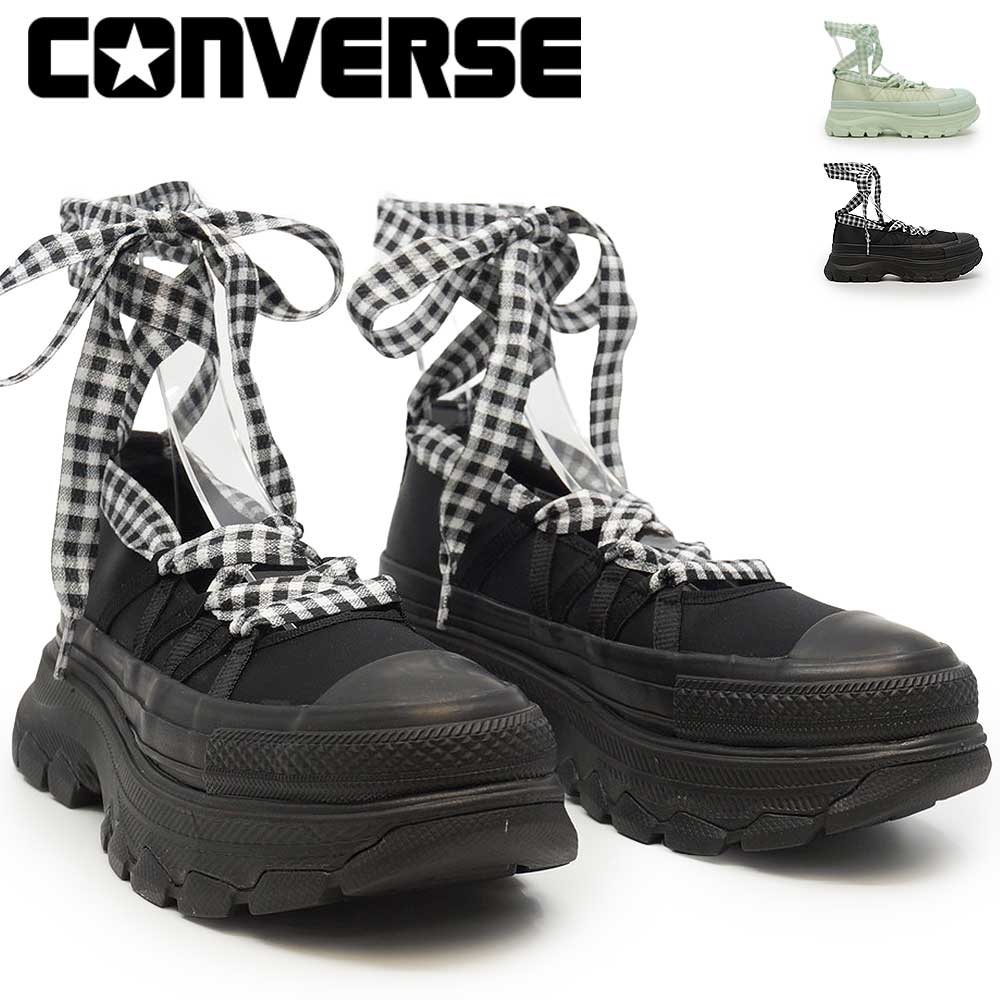 コンバース オールスター 厚底 スニーカー トレックウエーブ BL オックス レディース リボン 26春夏新作 CONVERSE ALL STAR TREKWAVE BL OX