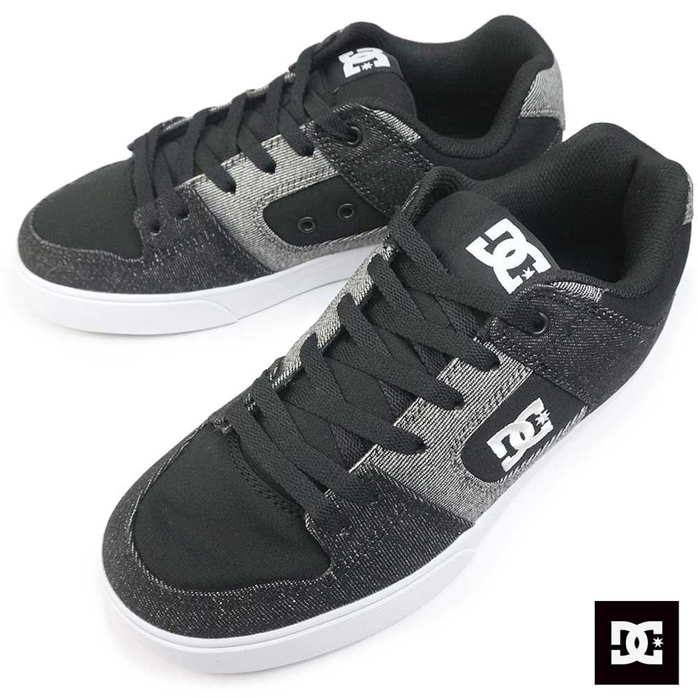 【決算セール】DC メンズ スニーカー ピュア DM241021 レディース ブラックデニム DC SHOES PURE