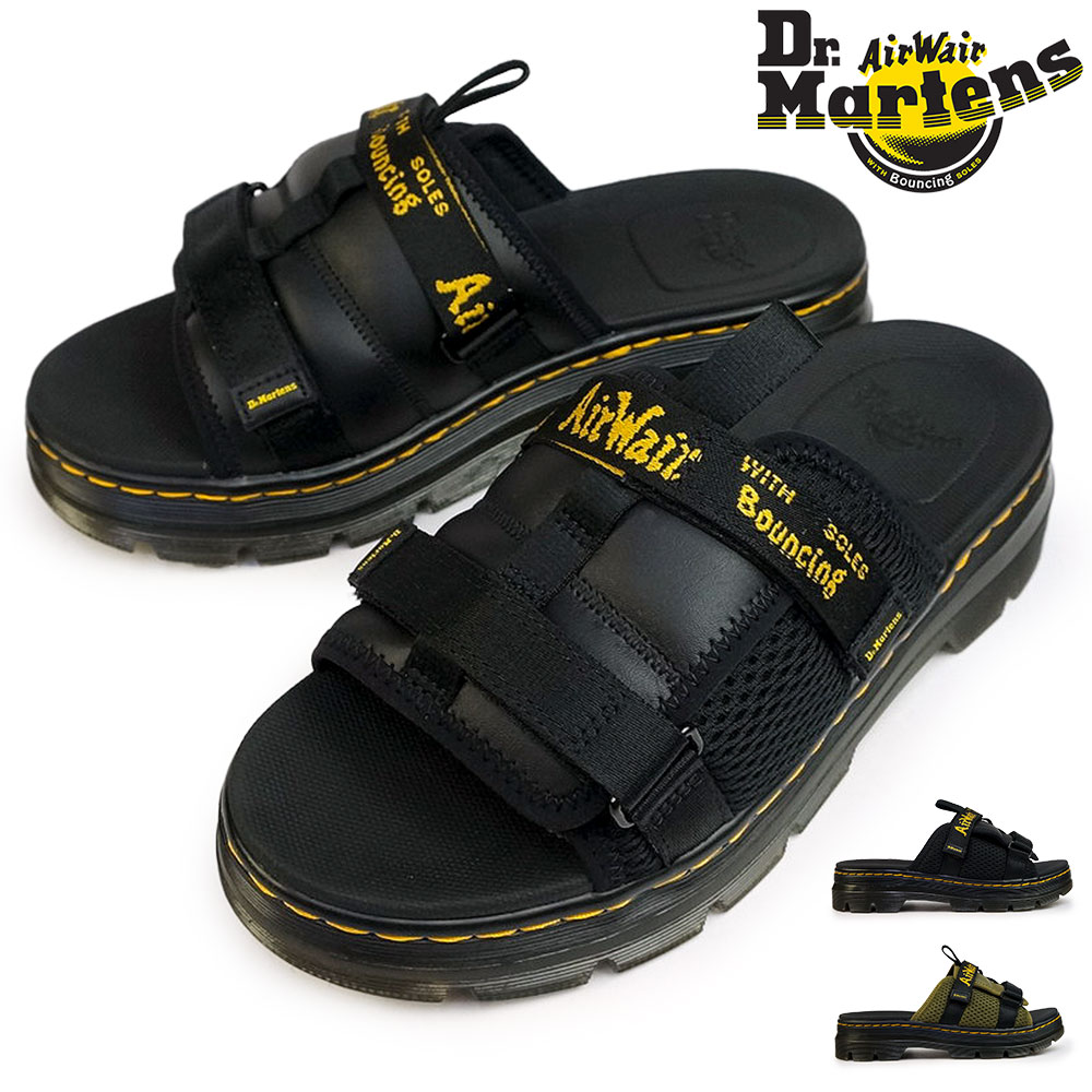 【年末大感謝祭】ドクターマーチン サンダルAYCE アイス スライド サンダル メンズ 厚底 ベルクロ Dr.Martens AYCE スライド サンダル