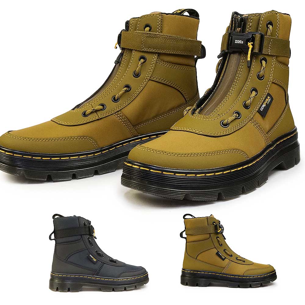 【年末大感謝祭】ドクターマーチン ワークブーツ COMBS TECH JUNGLE 8 ホール ブーツ メンズ レディース ジップ Dr.Martens COMBS TECH JUNGLE