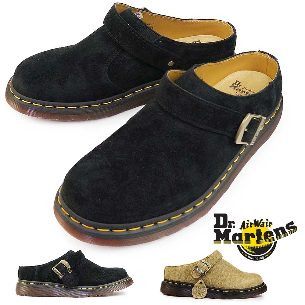 【ウィンターセール】ドクターマーチン サンダル アイシャム スエード ミュール メンズ レディース レザー 本革 2Way Dr.Martens ISHAM