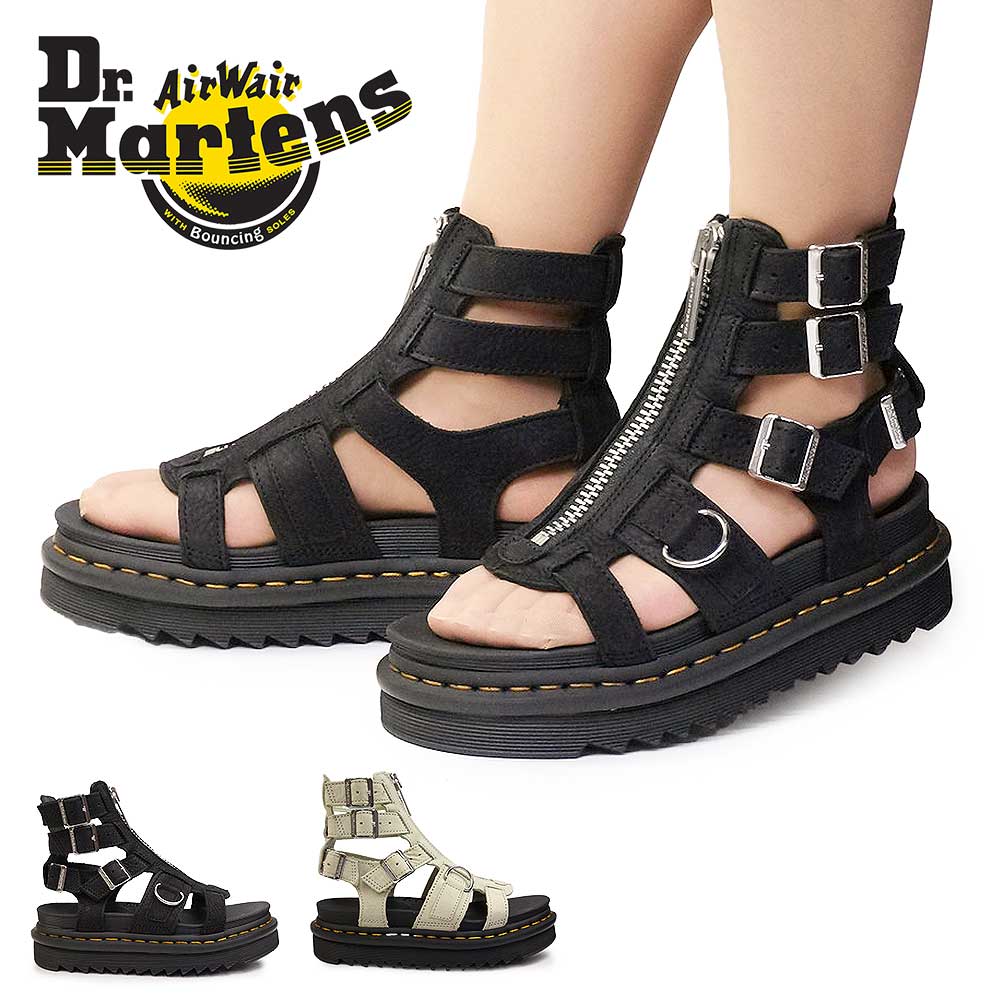 【年末大感謝祭】ドクターマーチン グラディエーター サンダル レディース OLSON オルソン センタージップ レザー 厚底 正規品 本革 Dr.Martens OLSON