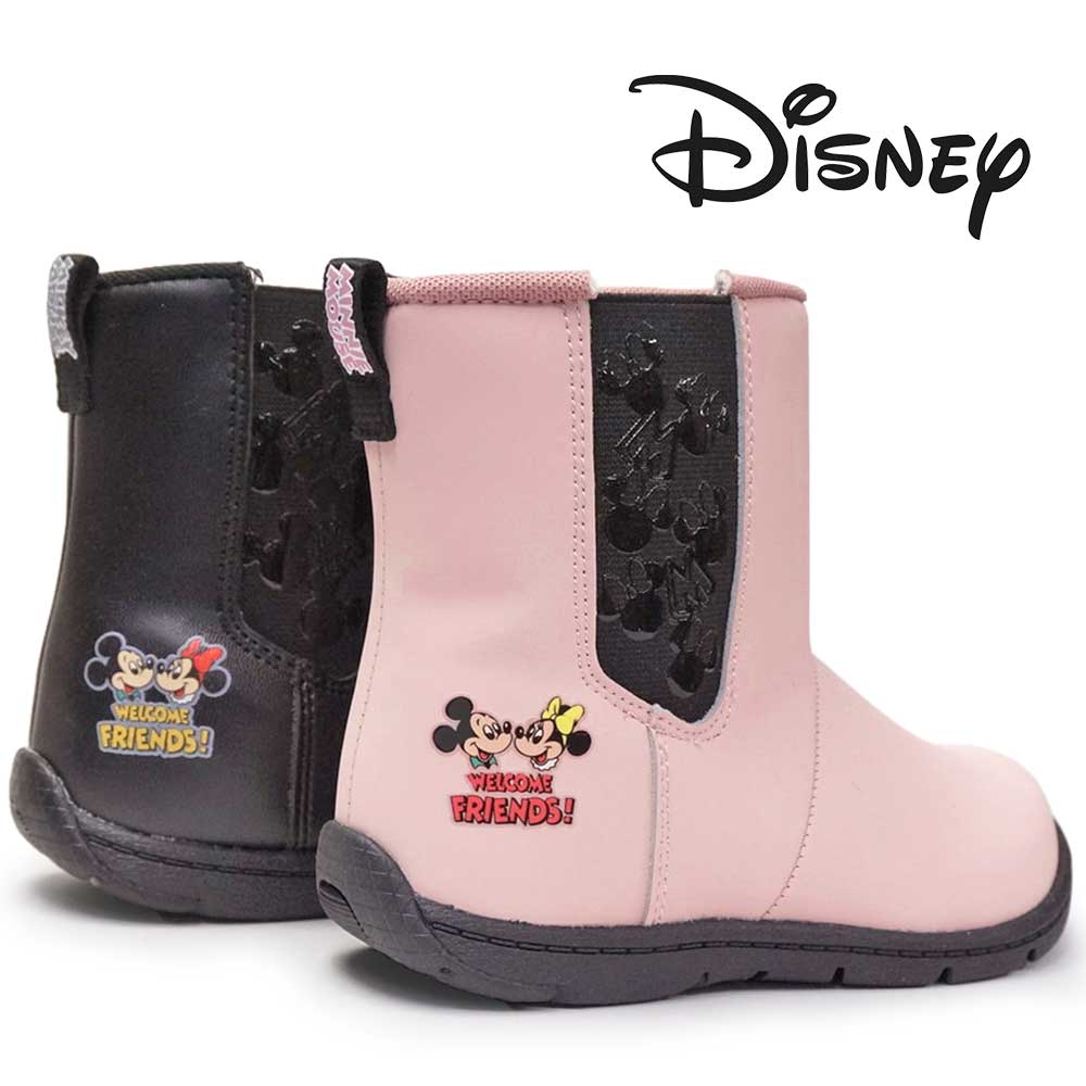 ディズニー サイドゴアブーツ DN C1308 ミッキーミニー キッズ 抗菌 防臭 ムーンスター Disney MoonStar ミッキー＆フレンズ