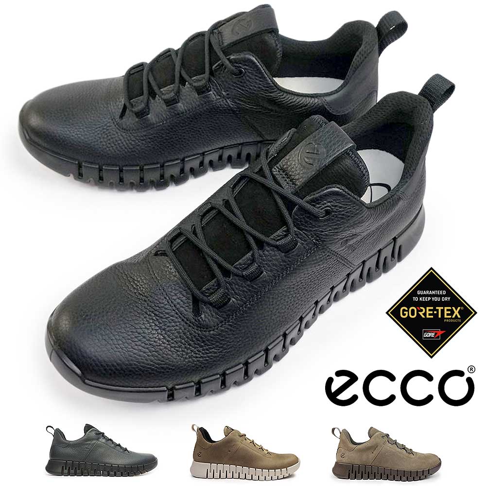 エコー 靴 メンズ 防水 レザースニーカー 525224 ECCO GRUUV GORE-TEX
