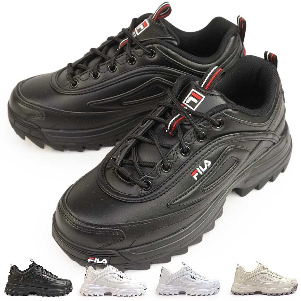 フィラ スニーカー レディース 厚底 ディストーター プレミアム WSS23012 WFW23034 シャークソール FILA Distorter Premium