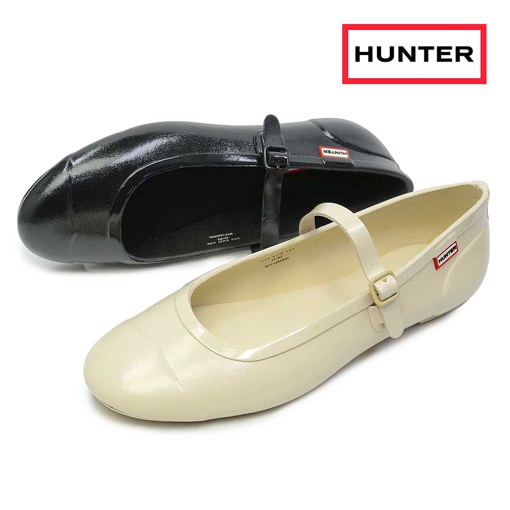 ハンター レディース ラバーパンプス リファインド メリー ジェーン バックル バレリーナ グロス WFF1202RGL 25秋冬新作 HUNTER WOMENS REFIND MARY JANE VALLERINA GLOSS