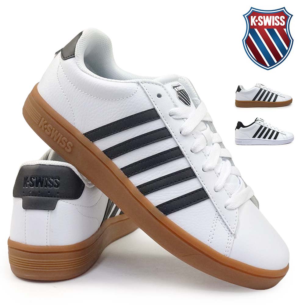 メンズスニーカー 白 ケースイス ローカット 04413 レザー コートタイブレイク2 コートスタイル K・SWISS K・SWISS COURT TIEBREAK II25秋冬新作