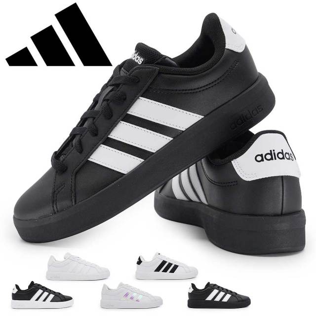 アディダス キッズ スニーカー グランドコード 3.0 J 子供靴 ローカット コートシューズ 26春夏新作 adidas GRAND COURT 3.0J