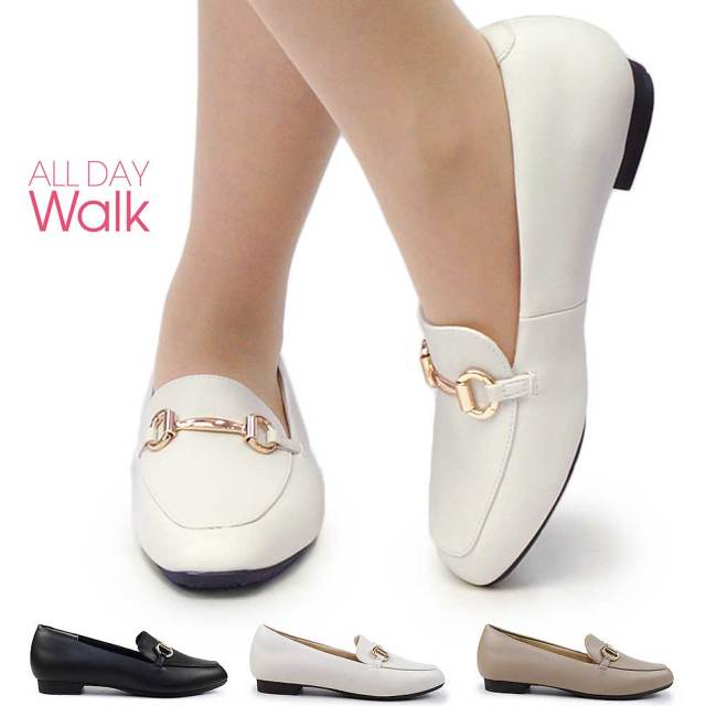 オールデイウォーク レディース パンプス ALD 318 歩きやすい 痛くない カジュアル ローヒール ALL DAY Walk