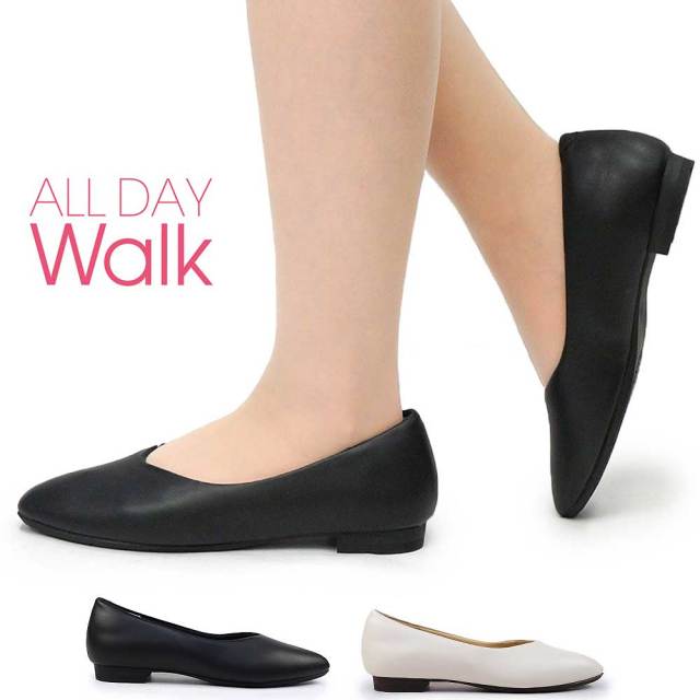 オールデイウォーク レディース パンプス ALD 319 防水 歩きやすい 痛くない オフィス ローヒール ALL DAY Walk