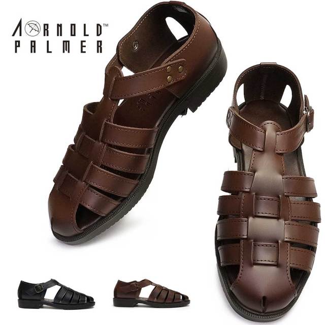 アーノルドパーマー サンダル メンズ 本革 Ap6621 かかと付き 日本製 事務所履き 内履き コンフォートサンダル Arnold Palmer マイスキップ
