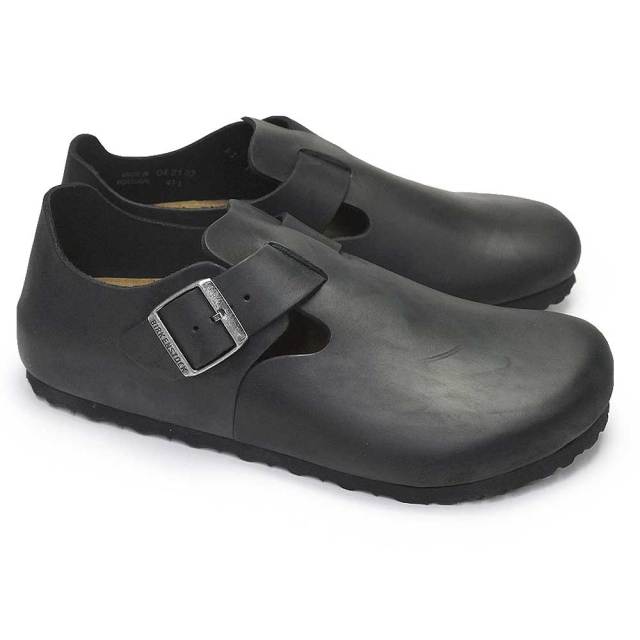 ビルケンシュトック ロンドン ナロー ブラック ビルケンシュトック BIRKENSTOCK London Natural Leather Oiled