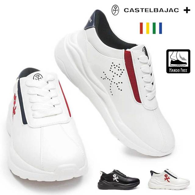 カステルバジャック レディース スニーカー 軽量 CBJS302 ローカット カジュアル 厚底 CASTELBAJAC