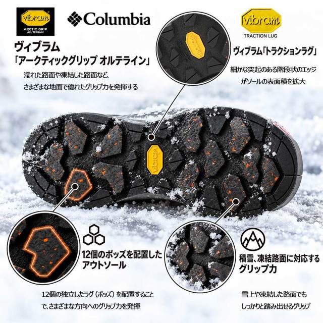 コロンビア スノーブーツ メンズ レディース サップランド YU9682