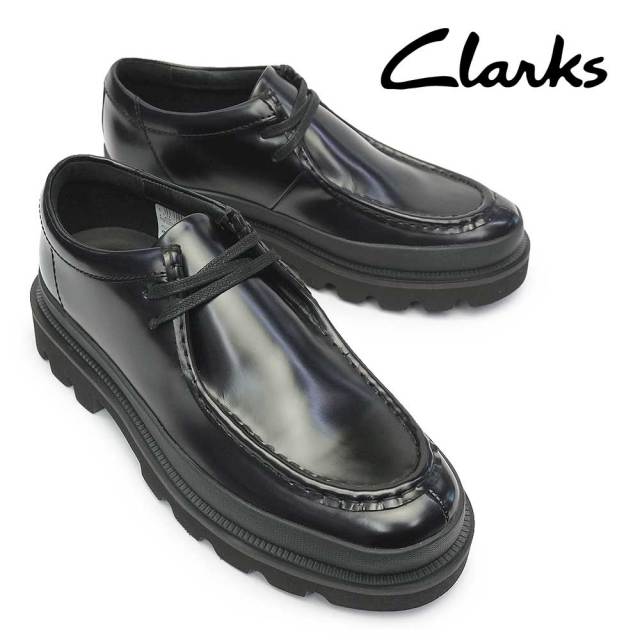 Clarks Badell Seam クラークス バデルシーム サイズ10 Badell Seam / バデルシーム （ブラックハイシャインレザー