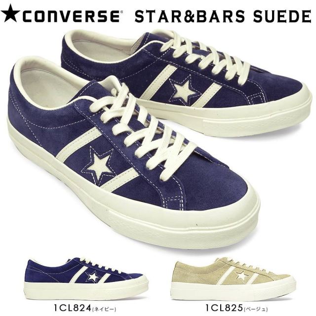 【夏準備セール】コンバース スニーカー スター＆バーズ スエード メンズ レディース ローカット クラシック レトロ CONVERSE STAR&BARS SUEDE