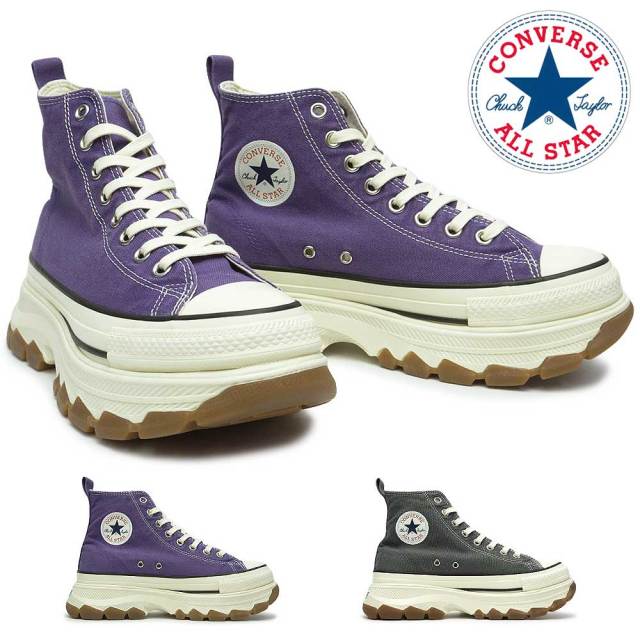 コンバース オールスター トレックウエーブ フェイデッドキャンバス HI 厚底 スニーカー メンズ レディース ハイカット CONVERSE ALL STAR TREKWAVE FADEDCANVAS HI
