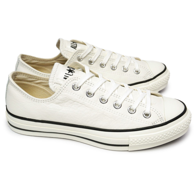 ■新品★LEA ALL STAR OX★コンバース レザーオールスターロー■ CONVERSE コンバース オールスター レザー ローカット LEA ALL