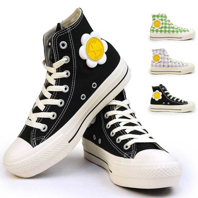 人気★CONVERSE ALL STAR PLTS FLOWERPATCH HI★厚底 スニーカー CONVERSE｜【CONVERSE 公式】ALL STAR PLTS FLOWERPATCH HI