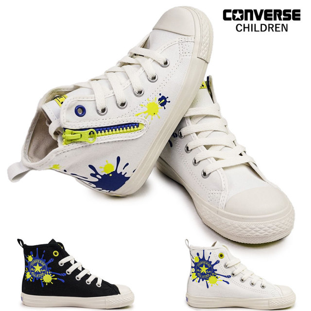 コンバース スニーカー チャイルドオールスター Z HI スプラトゥーン3 キッズ サイドジップ コラボ CONVERSE CHILD ALL STAR Z HI Splatoon3