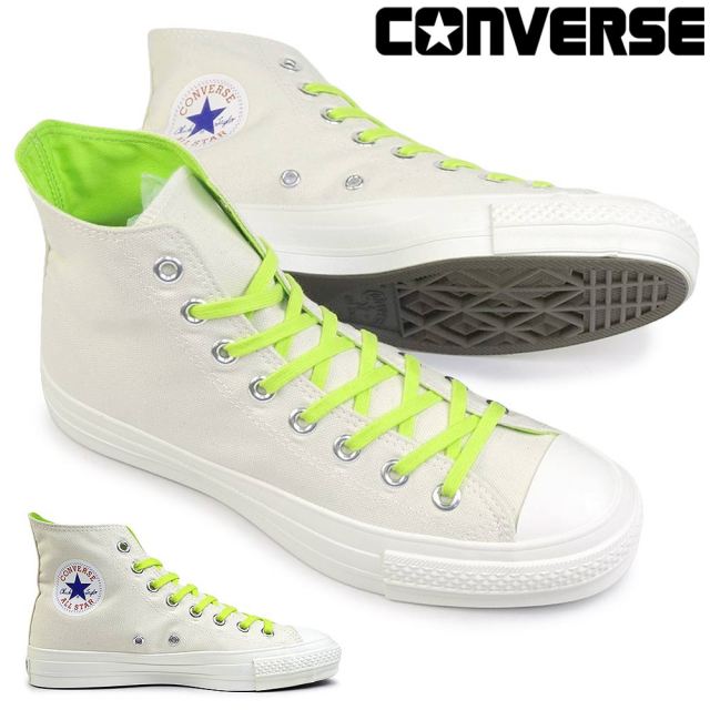 コンバース スニーカー キャンバス オールスター J NC HI 日本製 レディース メンズ ハイカット ネオグリーン CONVERSE CANVAS ALL STAR J HI