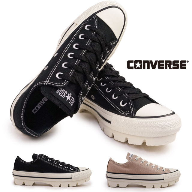 コンバース スニーカー オールスター チャンク OX メンズ レディース ローカット 厚底 ラグソール キャンパス CONVERSE ALL STAR CHUNK OX