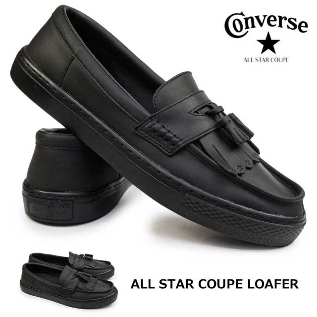 コンバース　クップ　ローファー　スニーカー　ブラック CONVERSE コンバース オールスター クップ ローファー