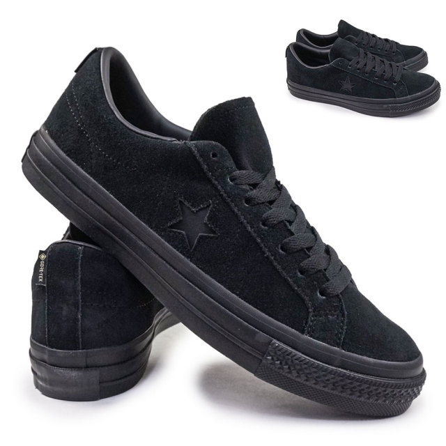 CONVERSE GORE-TEX レザー スニーカー ブラック CONVERSE コンバース スニーカー メンズ 靴 ゴアテックス 防水