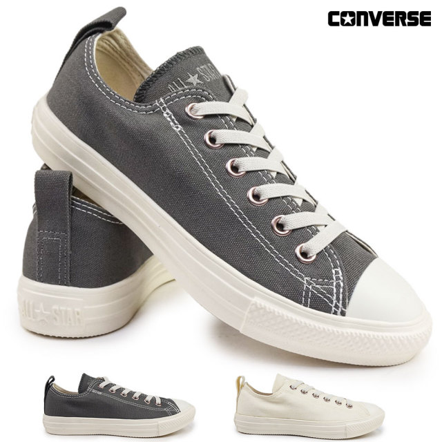 コンバース オールスター スニーカー ライト フリーレース PG OX レディース 軽量 ゴアレース スリッポン 25秋冬新作 CONVERSE ALL STAR LIGHT FREELACE PG OX