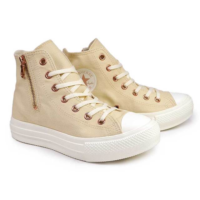 Converse ☆ハイカット軽量　厚底ジッパー付PLTS II Z HI 美品 ALL STAR LIGHT PLTS Ⅱ Z HI / オールスター ライト PLTS