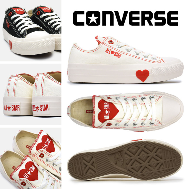 【CONVERSE】オールスター PLTS メニーハーツ OX ★厚底♪ CONVERSE｜【CONVERSE 公式】ALL STAR PLTS MANYHEARTS OX