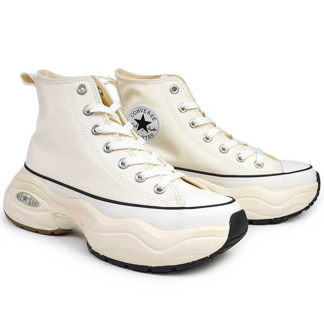 新品 CONVERSE サージトレーナーＨＩホワイト 23㎝ 厚底 コンバース 厚底 スニーカー オールスター アール サージ