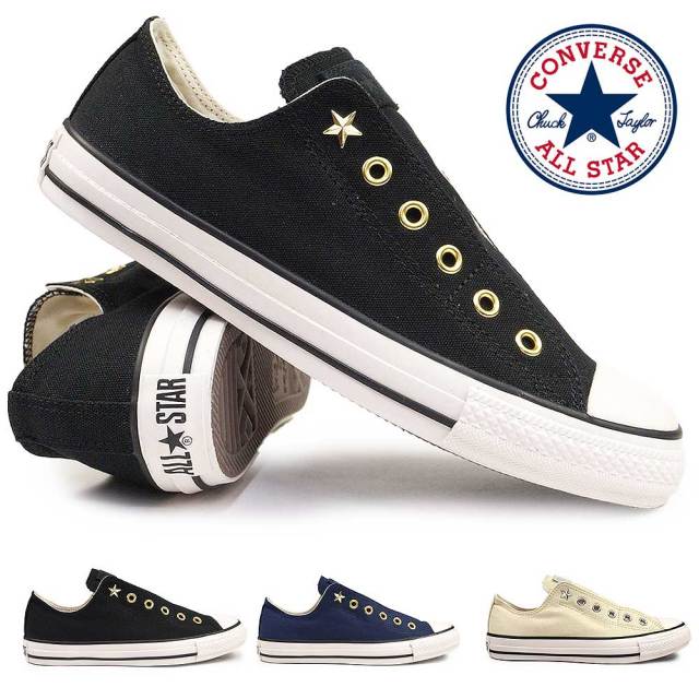 コンバース スリッポン スニーカー オールスター STスリップ オックス メンズ レディース ローカット 2WAY 紐通せる CONVERSE ALL STAR ST SLIP OX