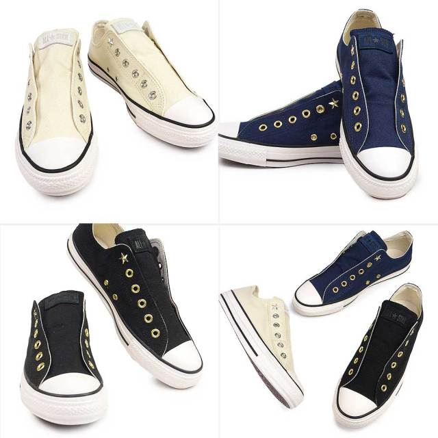 【新品未使用】CONVERSE ALL STAR スリッポン24.5 夏物ラストSALE！】コンバース スリッポン スニーカー