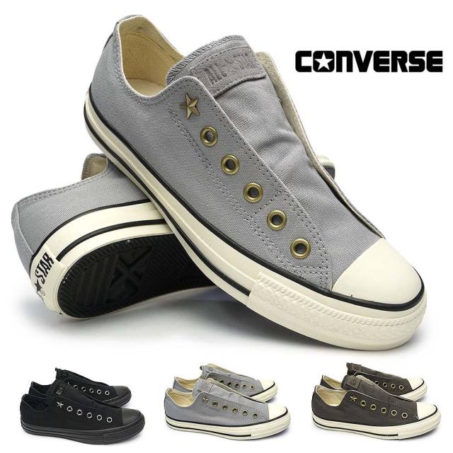 コンバース スリッポン スニーカー オールスター STスリップ オックス メンズ レディース ローカット 2WAY 紐通せる CONVERSE ALL STAR ST SLIP OX