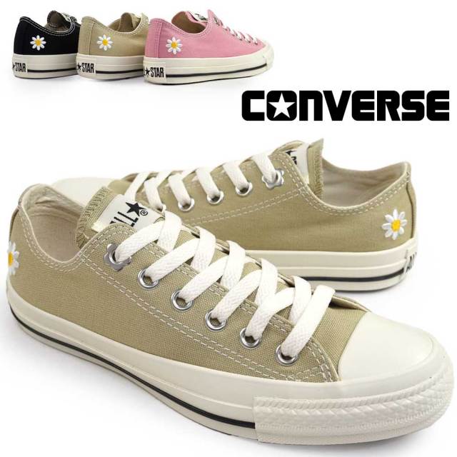 コンバース スニーカー レディース メンズ オールスター フラワーアイレッツ OX ローカット 花 CONVERSE ALL STAR FLOWEREYELETS OX