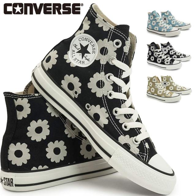 コンバース スニーカー オールスター フラワープリント HI レディース ハイカット 花柄 26春夏新作 CONVERSE ALL STAR FLOWERPRINT HI