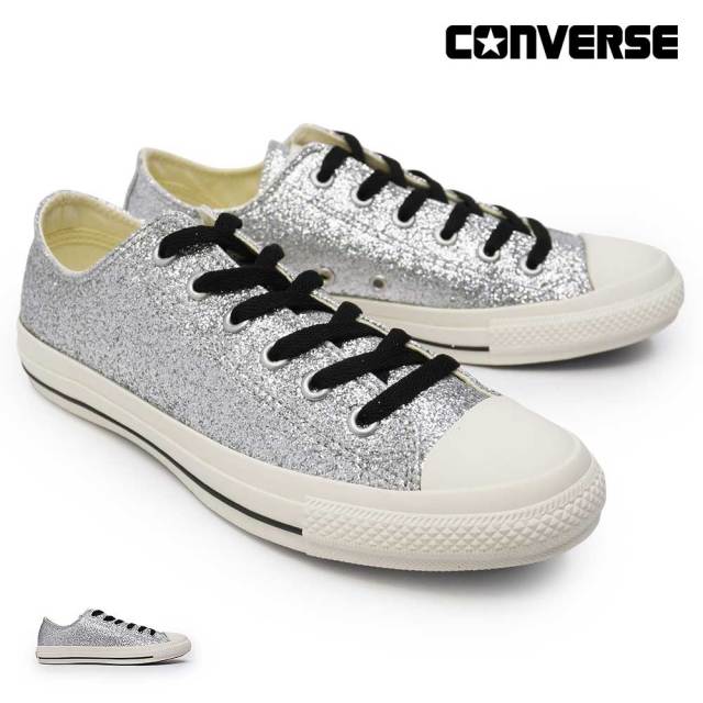 コンバース オールスター GT OX シルバー グリッター スニーカー レディース メンズ ローカット 26春夏新作 CONVERSE ALL STAR GT OX